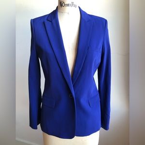 Theory Blue Blazer Size 10 Made in USA